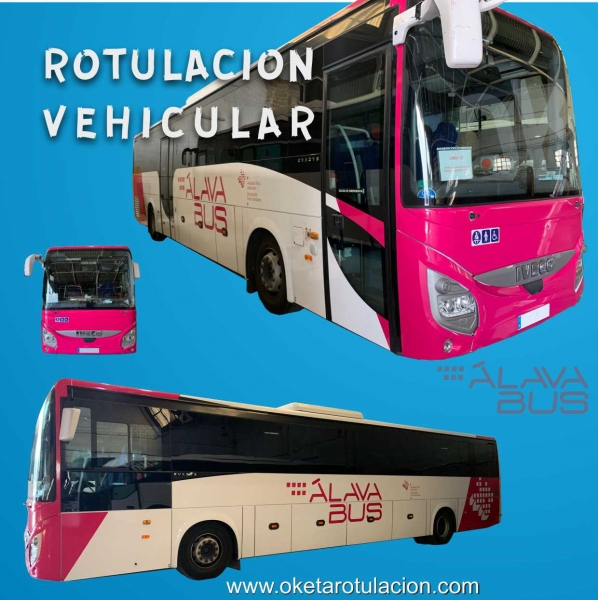 ROTULACION VEHICULAR .- ALAVA BUS #oketarotulacion