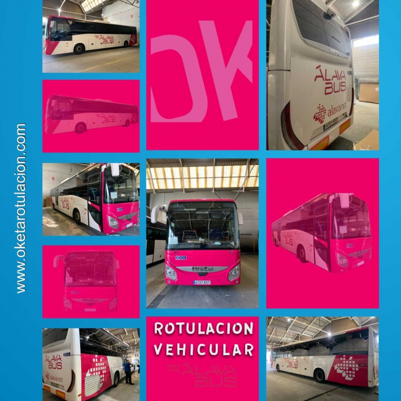 ROTULACION VEHICULAR .- ALAVA BUS #oketarotulacion