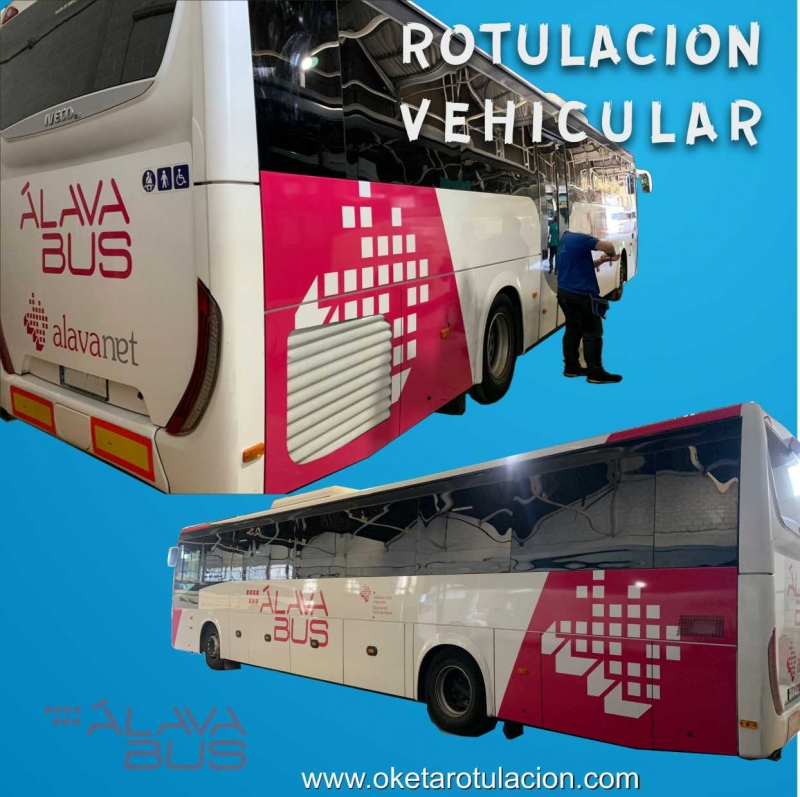 ROTULACION VEHICULAR .- ALAVA BUS #oketarotulacion