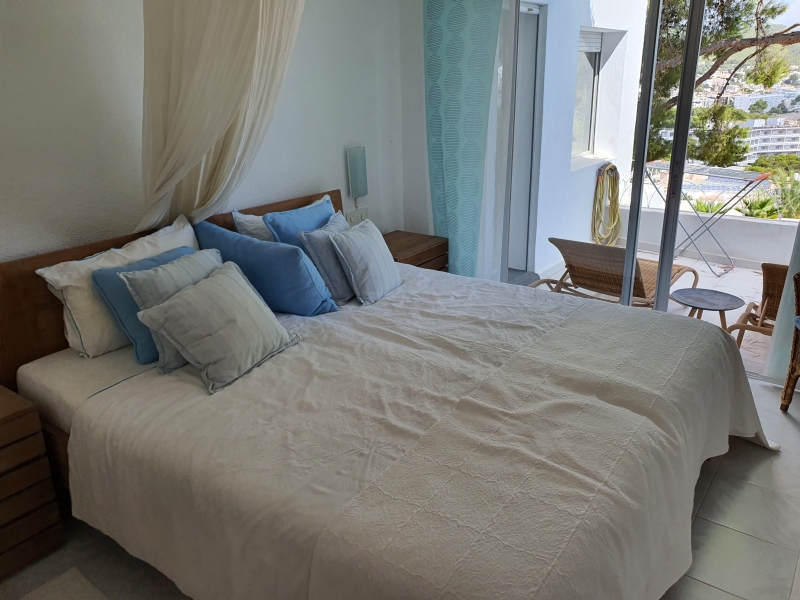 Dormitorio - Apartamento in Siesta, Santa Eulalia, Ibiza-Engel & Vlkers Ibiza-Inmobiliaria en Ibiza