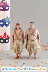 Carnaval - figuras 3d de fantasia - threedee-you foto-escultura 3d-u