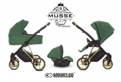 Musse royale verde esmeralda cochecito de bebe