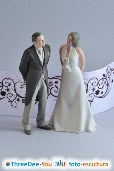 Ponte En Tu Tarta - Figuras 3d para tartas de boda y comunión - ThreeDee-You Foto-Escultura 3d-u