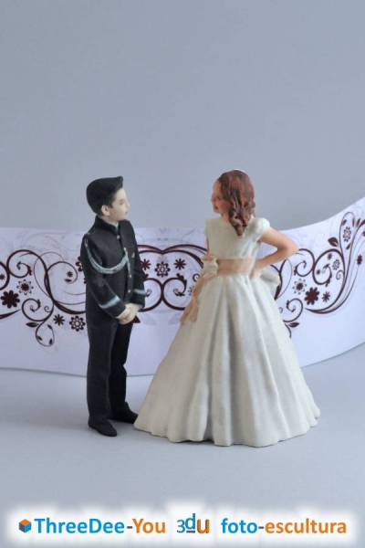 Ponte En Tu Tarta - Figuras 3d para tartas de boda y comunión - ThreeDee-You Foto-Escultura 3d-u