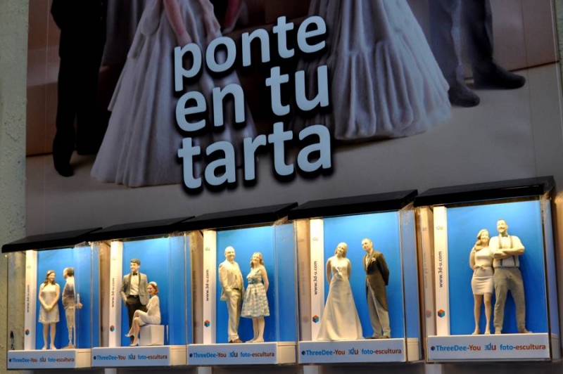 Ponte En Tu Tarta - Figuras de novios para tartas de boda - ThreeDee-You Foto-Escultura 3d-u