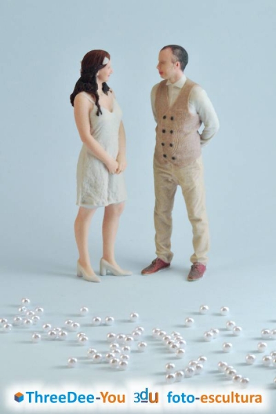 Ponte En Tu Tarta - Figuras de novios para tartas de boda - ThreeDee-You Foto-Escultura 3d-u