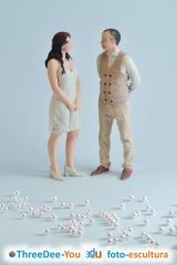 Ponte en tu tarta - figuras de novios para tartas de boda - threedee-you foto-escultura 3d-u