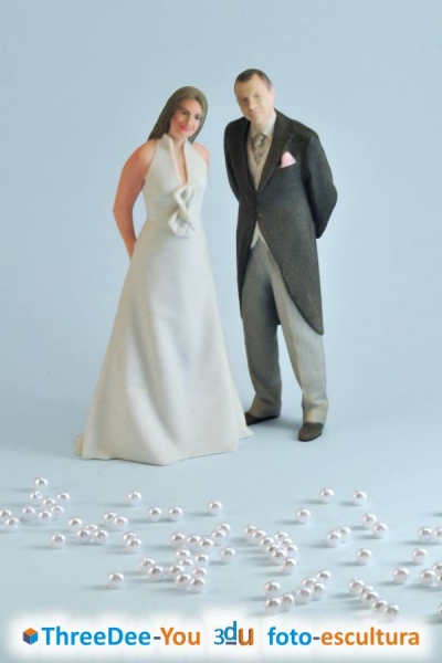 Ponte En Tu Tarta - Figuras de novios para tartas de boda - ThreeDee-You Foto-Escultura 3d-u