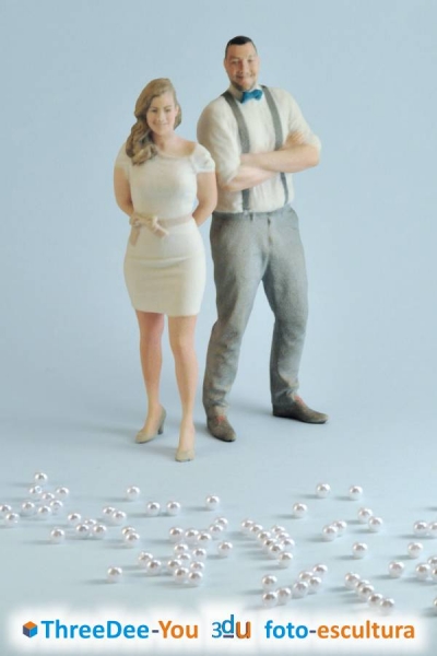 Ponte En Tu Tarta - Figuras de novios para tartas de boda - ThreeDee-You Foto-Escultura 3d-u