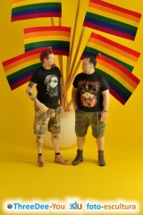 Orgullo gay 2019 - figuras de fantasia - threedee-you foto-escultura 3d-u