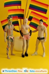 Orgullo gay 2019 - figuras de fantasia - threedee-you foto-escultura 3d-u