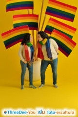 Orgullo gay 2019 - figuras de fantasa - threedee-you foto-escultura 3d-u