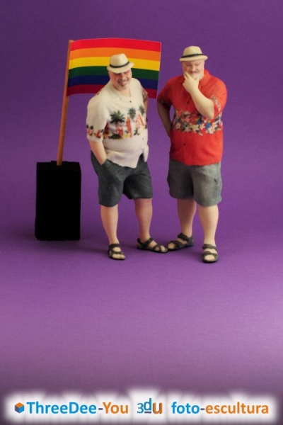 Orgullo Gay 2020 - Figuras de fantasía - ThreeDee-You Foto-Escultura 3d-u