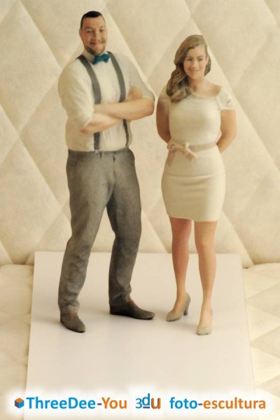 Ponte En Tu Tarta - Figuras de novios para tartas de boda - ThreeDee-You Foto-Escultura 3d-u