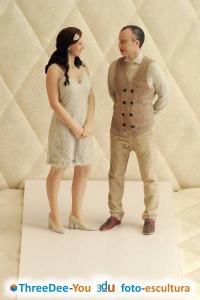 Ponte En Tu Tarta - Figuras de novios para tartas de boda - ThreeDee-You Foto-Escultura 3d-u