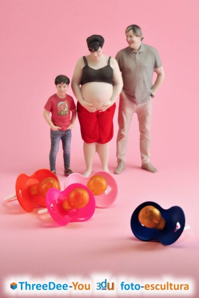 Tú Tripita - Recuerdo del embarazo - ThreeDee-You Foto-Escultura 3d-u