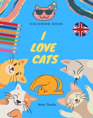 I love cats: coloring book by naly thalia