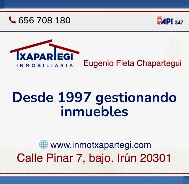 Comprar pisos en Irún. www.inmotxapartegi.com