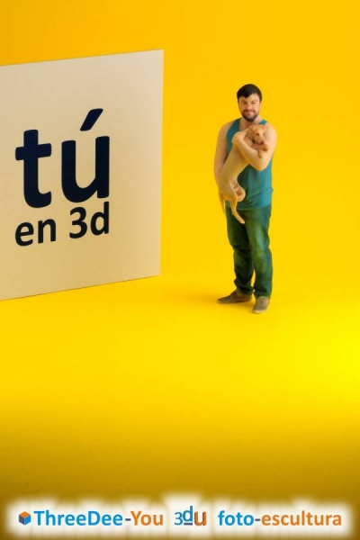 T en 3d - Te vas a quedar de piedra - ThreeDee-You Foto-Escultura 3d-u