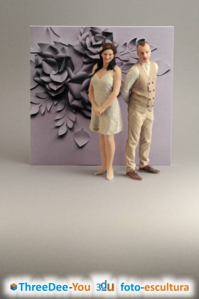 Ponte En Tu Tarta - Figuras 3d de novios para tartas de boda - ThreeDee-You Foto-Escultura 3d-u