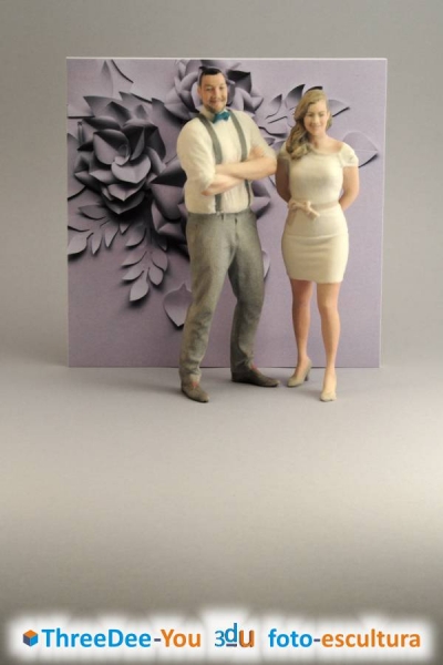 Ponte En Tu Tarta - Figuras 3d de novios para tartas de boda - ThreeDee-You Foto-Escultura 3d-u