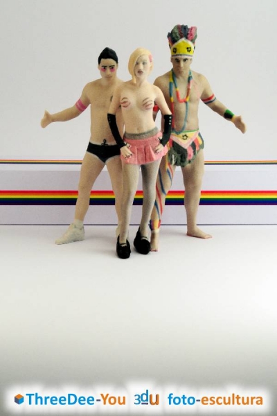 Orgullo Gay 2021 - Figuras 3d de fantasa - ThreeDee-You Foto-Escultura 3d-u