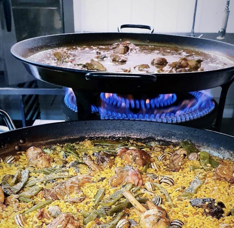 COCINAS PARA PAELLA Y PAELLEROS, COCIIÓN DE ARROZ