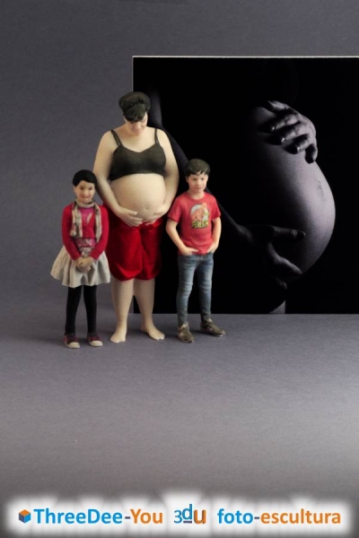 T Tripita - Recuerdo del embarazo - ThreeDee-You Foto-Escultura 3d-u