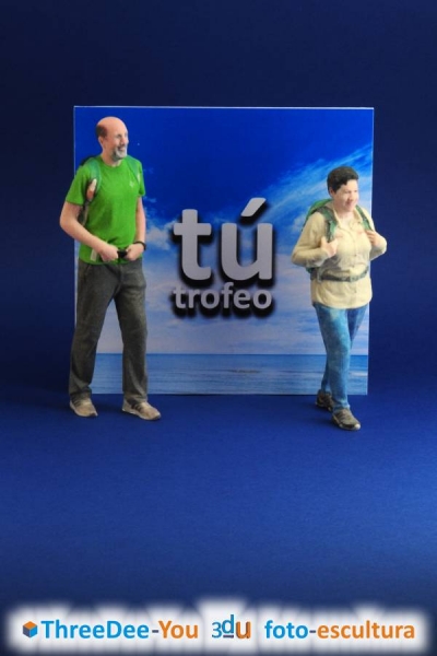 T Trofeo - Figuras 3d de deportistas - ThreeDee-You Foto-Escultura 3d-u