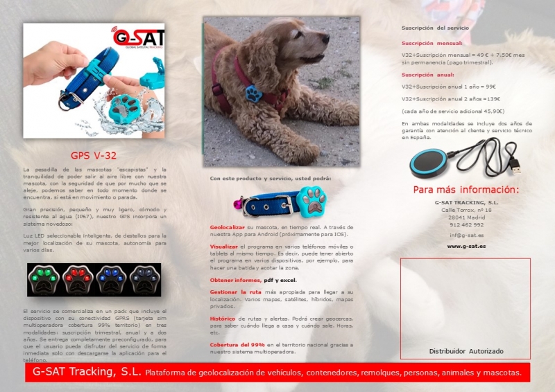 Localizador gps para mascotas