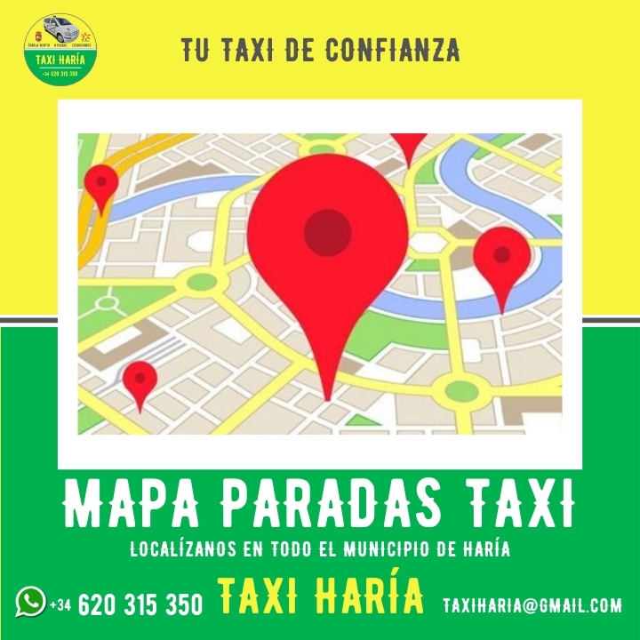 BUSCA LAS ZONAS DE SERVICIO DE TAXI HARA