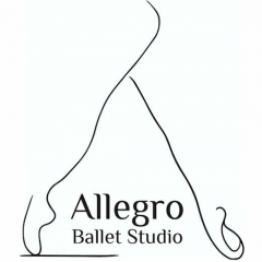 Logo de allegro ballet studio, escuela de danza de las arenas, getxo