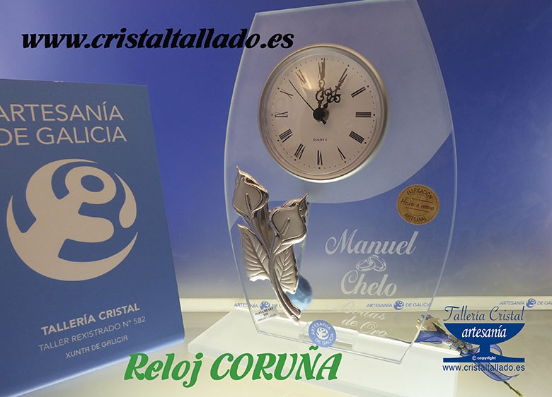 reloj cristal grabados bodasdeoro