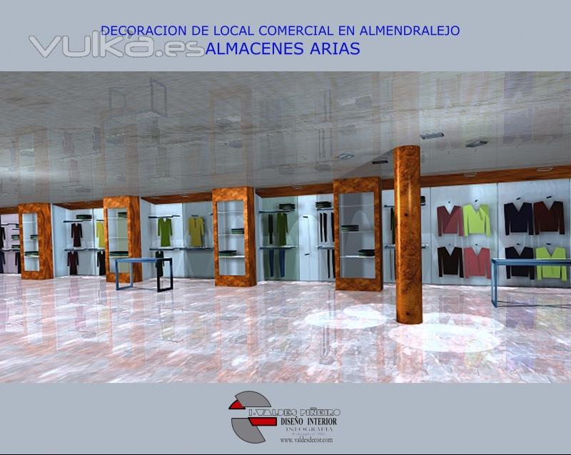 infografia para proyecto de remodelacion ejecutada en local comercial