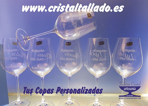 copas personalizadas grabadas bohemia 