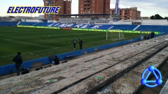 Pantalla perimetral de deportes U Televisiva, especialmente diseñada para campos de futbol.
