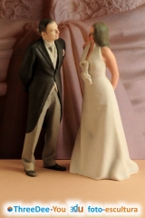 Ponte en tu tarta - figuras 3d de novios para tartas de boda - threedee-you foto-escultura 3d-u