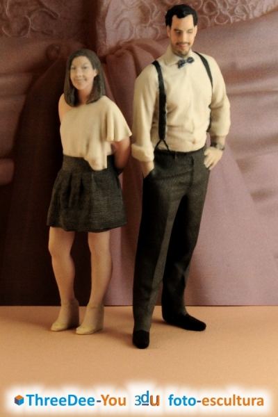 Ponte En Tu Tarta - Figuras 3d de novios para tartas de boda - ThreeDee-You Foto-Escultura 3d-u