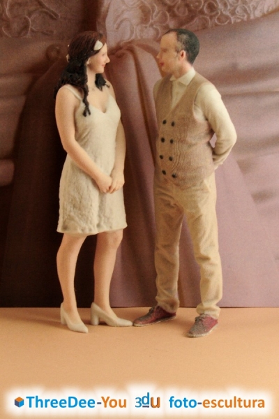 Ponte En Tu Tarta - Figuras 3d de novios para tartas de boda - ThreeDee-You Foto-Escultura 3d-u