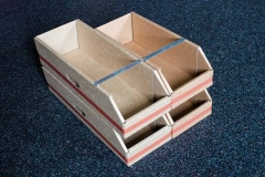 Gavetas cajas de carton apilables y resistentes