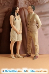 Ponte en tu tarta - figuras 3d de novios para tartas de boda - threedee-you foto-escultura 3d-u