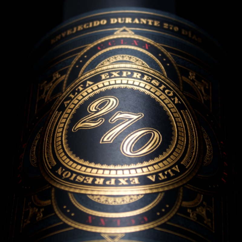 Diseño Etiqueta de Vino 270 Alta Expresión Ribera del Duero