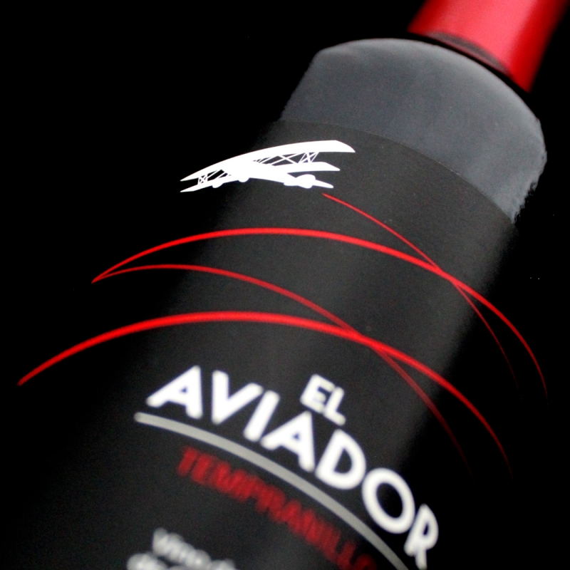 Diseño Etiqueta de Vino El Aviador Vino de la Tierra de Castilla y León