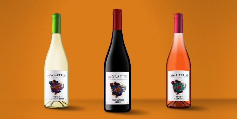 Diseño Etiqueta de Vino Vitis Latum Valdepeñas