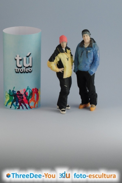 T Trofeo - Figuras 3d de deportistas - ThreeDee-You Foto-Escultura 3d-u