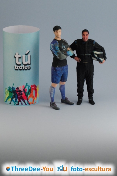 T Trofeo - Figuras 3d de deportistas - ThreeDee-You Foto-Escultura 3d-u