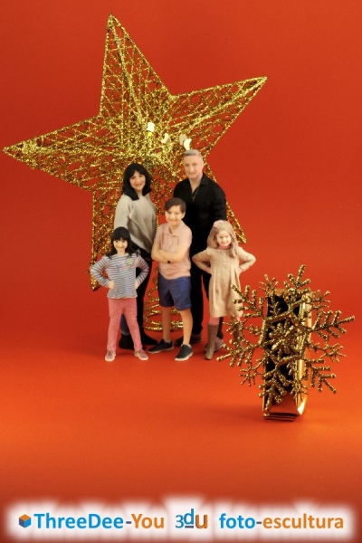 Navidad - Ponte En Tu Beln - Regalo para la familia - ThreeDee-You Foto-Escultura 3d-u