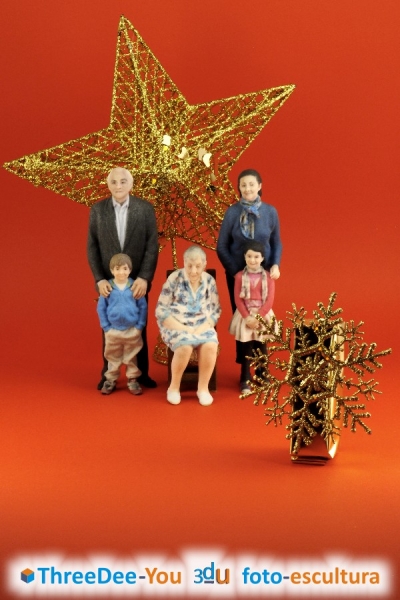 Navidad - Ponte En Tu Beln - Regalo para la familia - ThreeDee-You Foto-Escultura 3d-u