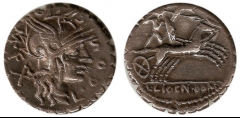 Denario republicano 100 a.C