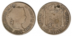 10 reales Isabel 2 1862 Barcelona  (nica hasta el momento)